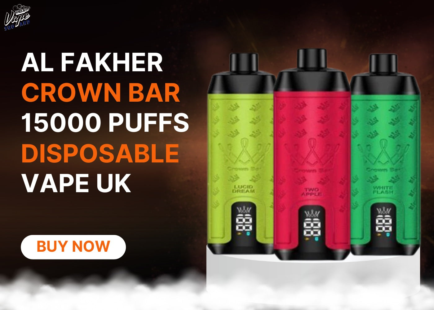 AL Fakher Crown Bar 15000 sleek design, premium disposable vape ergonomic, glossy vape device aesthetic - Al Fakher Crown Bar 15000 Disposable Vape UK