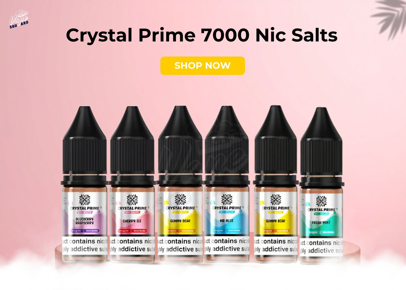 Crystal Prime 7000 Nic Salts All Flavours Crystal Prime 7000 Nic Salts All Flavours