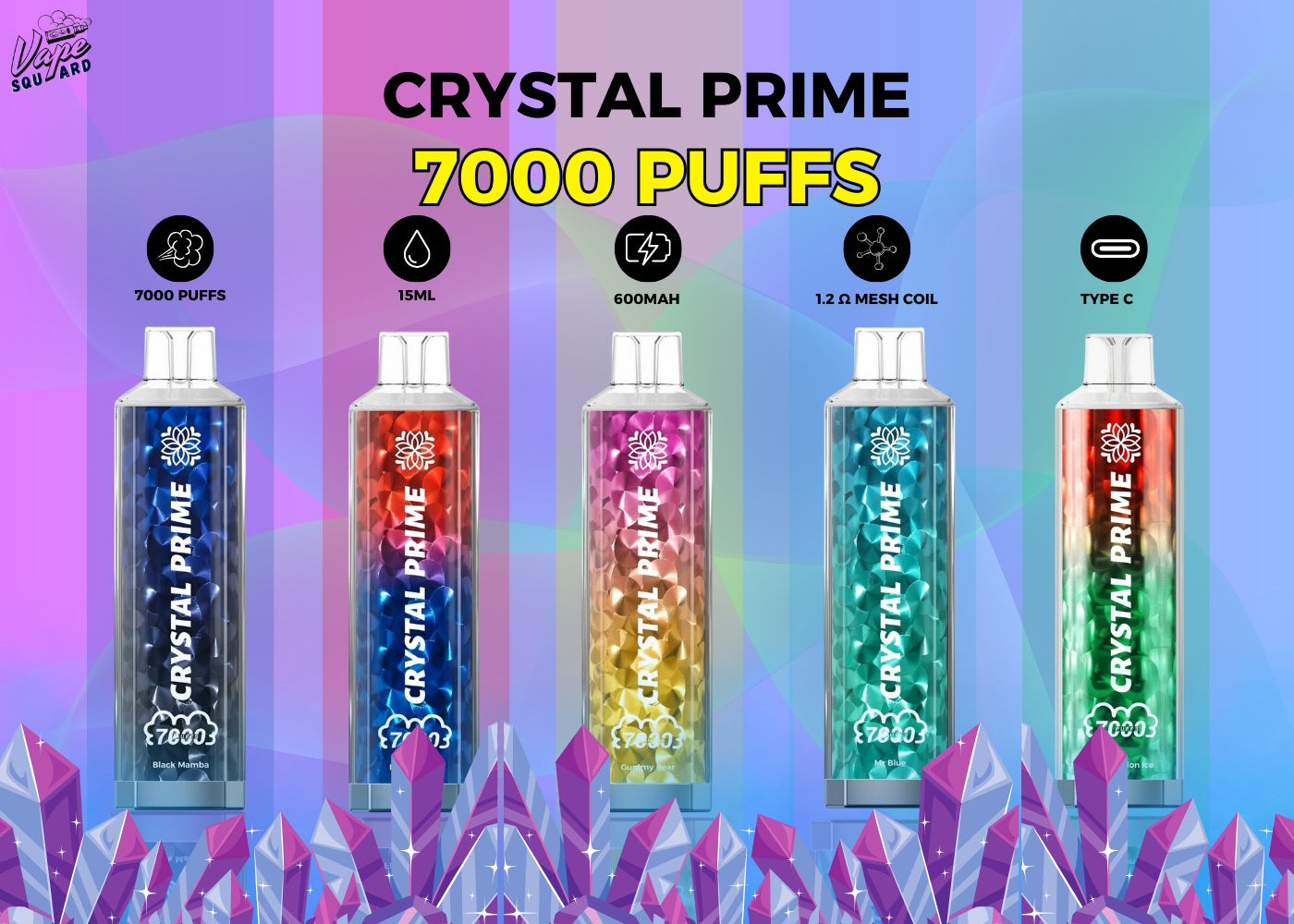 Crystal Prime 7000 Puffs Disposable Vape - Shop Now Crystal Prime 7000 Puffs Disposable Vape - Shop Now