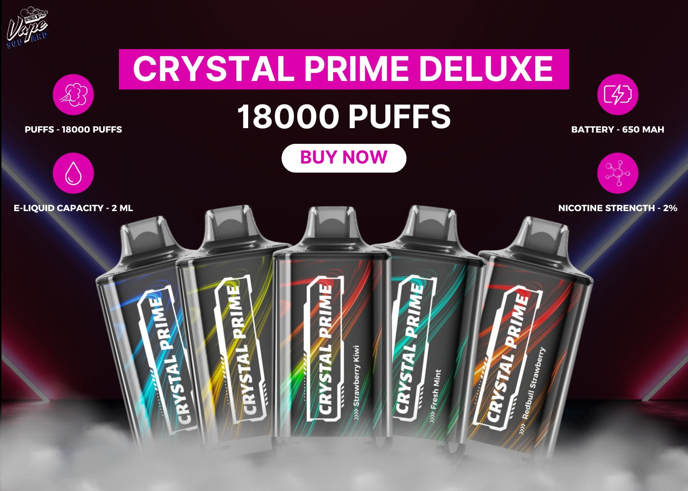 Crystal Prime Deluxe 18000 Flavours - Best Selling 2024 Crystal Prime Deluxe 18000 Flavours - Best Selling 2024