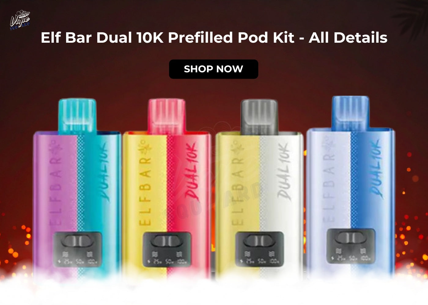 elf bar dual 10k prefilled pod Elf Bar Dual 10K Refill Pack main image 1