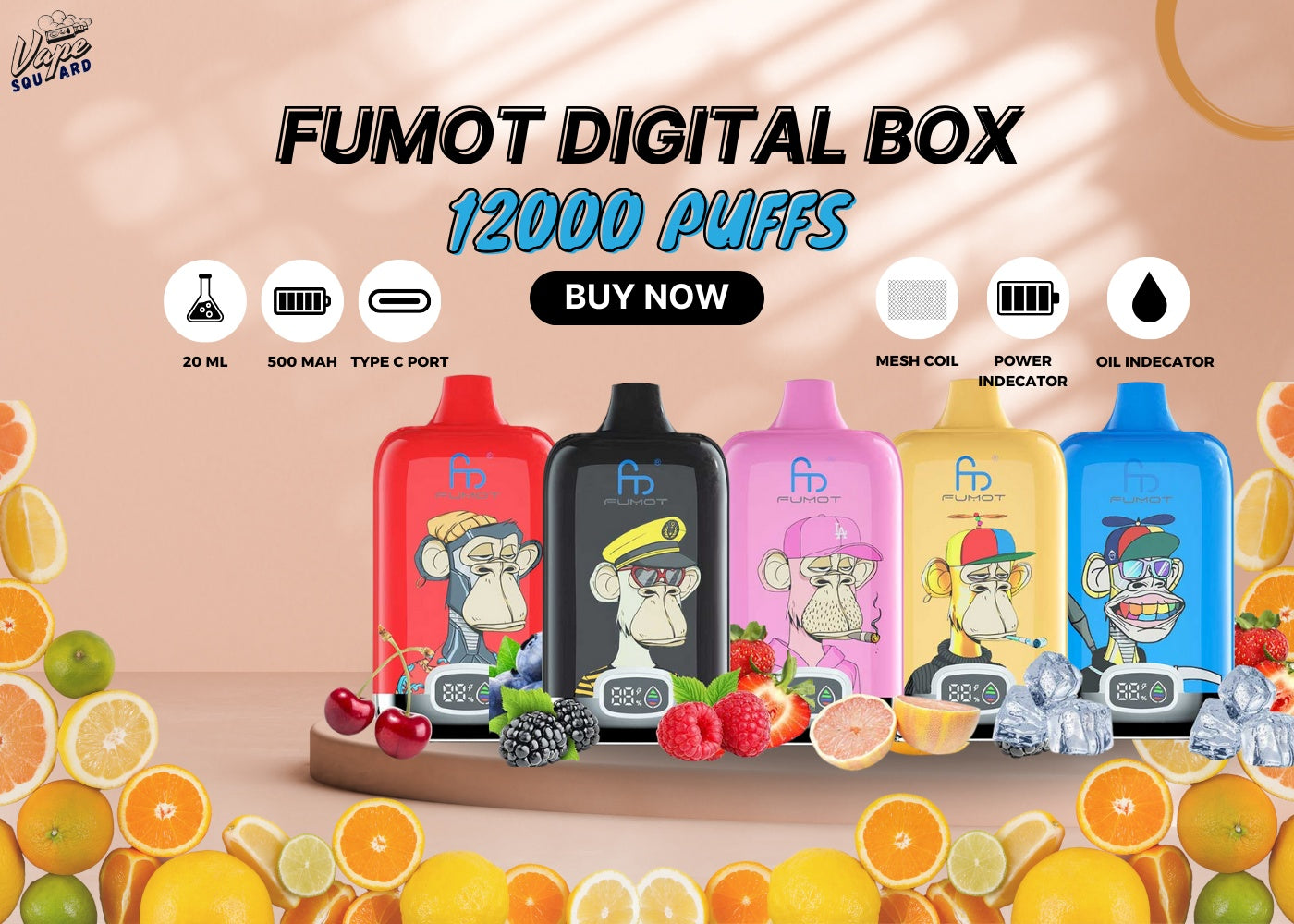 Fumot Digital Box 12000 Puffs Disposable Vape UK Fumot Digital Box 12000 Puffs Disposable Vape UK