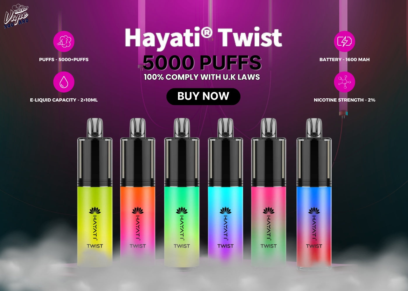 Hayati Twist 5000 Disposable Vape Blog - Shop Hayati 5000 Vape