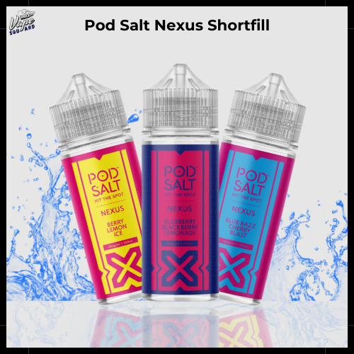 Pod Salt Nexus 100ml Shortfill E-Liquid, Vape Squard E-Liquid