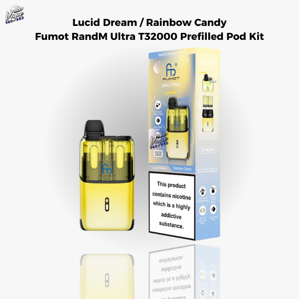 Lucid Dream / Rainbow Candy Fumot RandM Ultra T32000 Prefilled Pod Kit