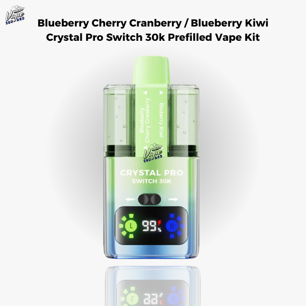Blueberry Cherry Cranberry / Blueberry Kiwi Crystal Pro Switch 30k Prefilled Vape Kit