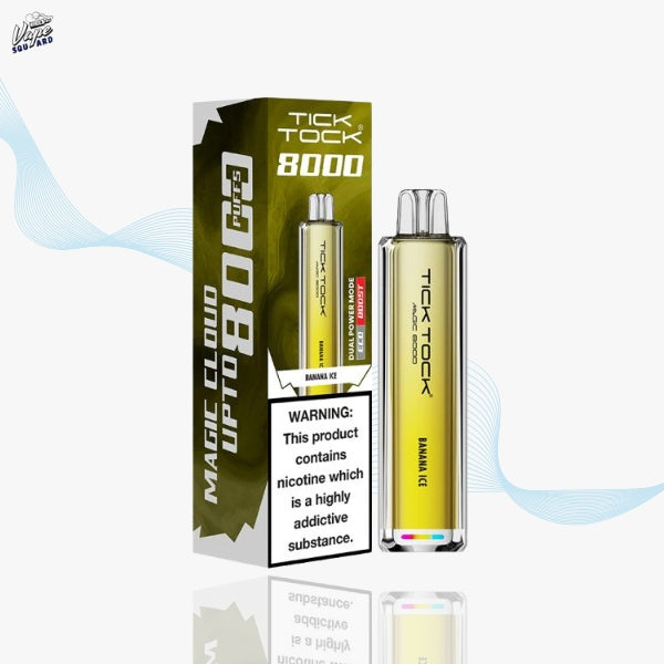 Banana Ice Tick Tock Magic 8000 Prefilled Vape