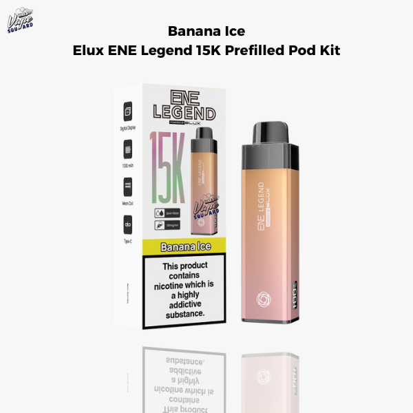 Banana Ice Elux ENE Legend 15K Prefilled Pod Kit