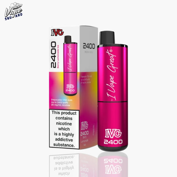 Berry Lemonade Ice IVG 2400 Prefilled Vape