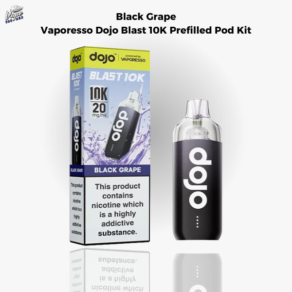 Black Grape Vaporesso Dojo Blast 10K Prefilled Pod Kit