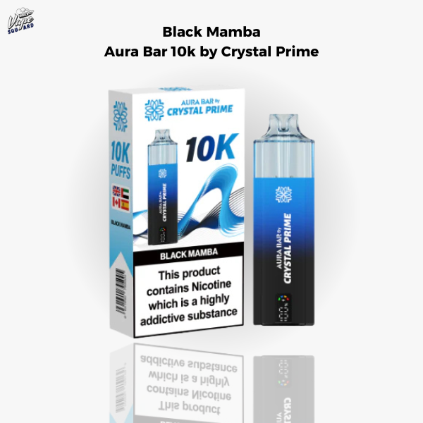 Black Mamba Aura Bar 10k Prefilled Vape By Crystal Prime