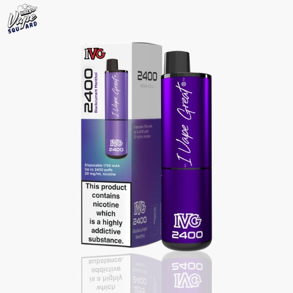 Blackcurrant Menthol IVG 2400 Prefilled Vape