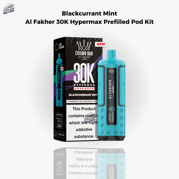 Blackcurrant Mint Al Fakher 30K Hypermax Prefilled Pod Kit