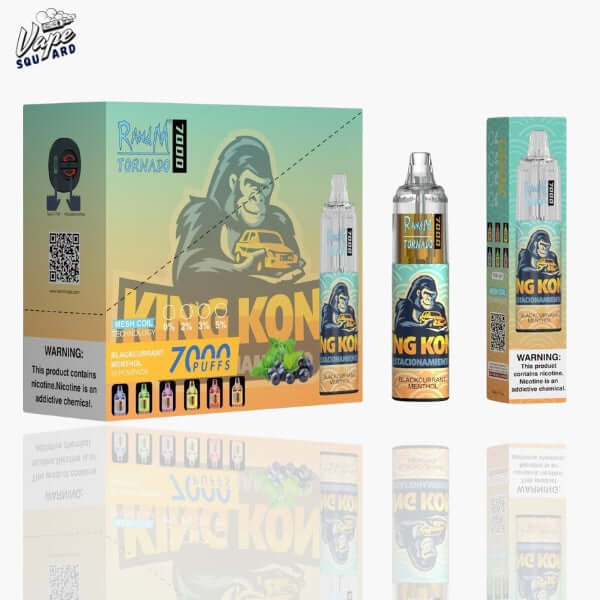Blackcurrent Menthol RandM Tornado 7000 Puffs Prefilled Vape