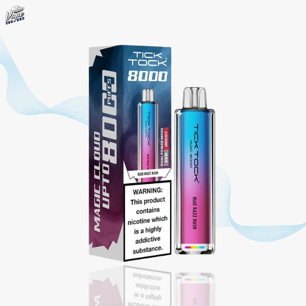 Blue Razz Rush Tick Tock Magic 8000 Prefilled Vape