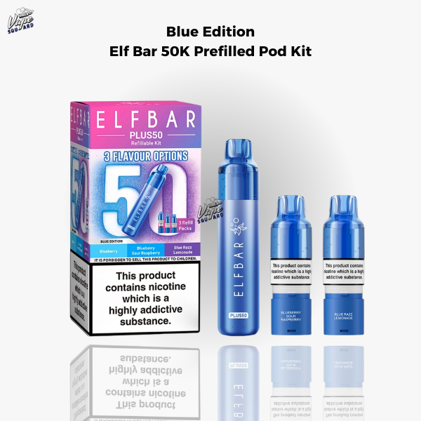 Blue Edition Elf Bar 50K Prefilled Pod Kit