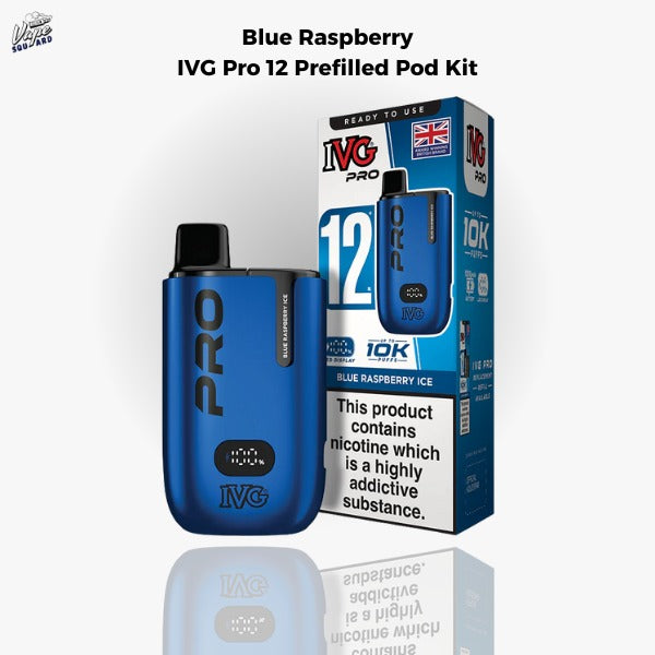 Blue Raspberry IVG Pro 12 Prefilled Pod Kit