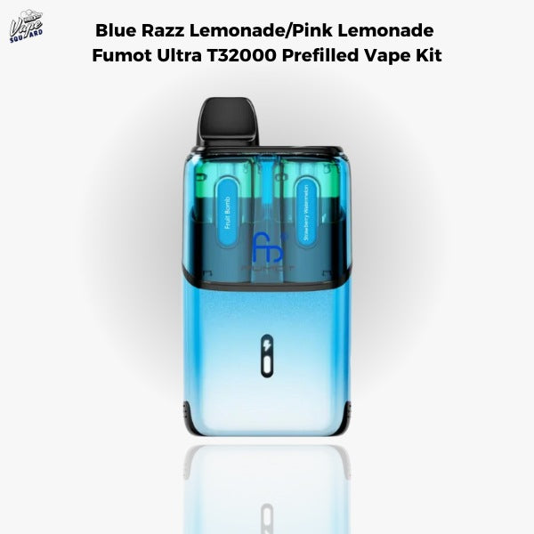 Blue Razz Lemonade/Pink Lemonade Fumot Ultra T32000 Prefilled Vape Kit