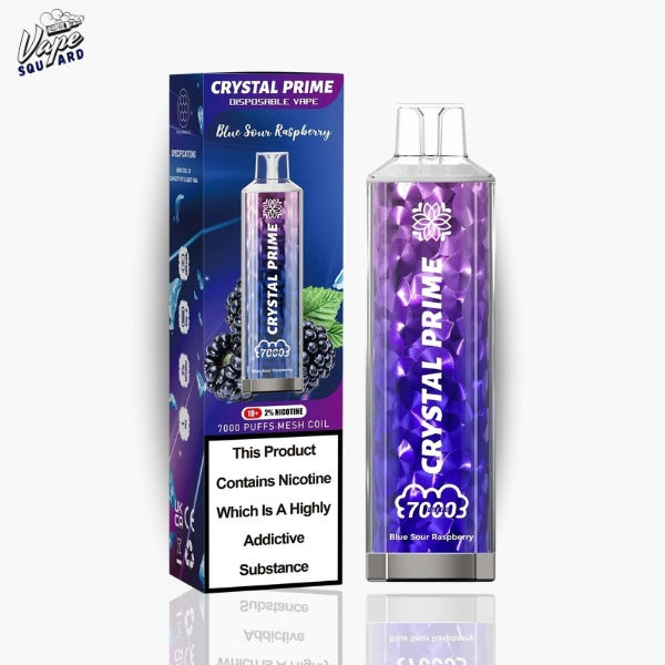 Blue Sour Raspberry Crystal Prime 7000 Prefilled Vape Blue Sour Raspberry Crystal Prime 7000 Prefilled Vape