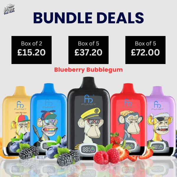 Blueberry Bubblegum Fumot Digital Box 12000 Prefilled Vape