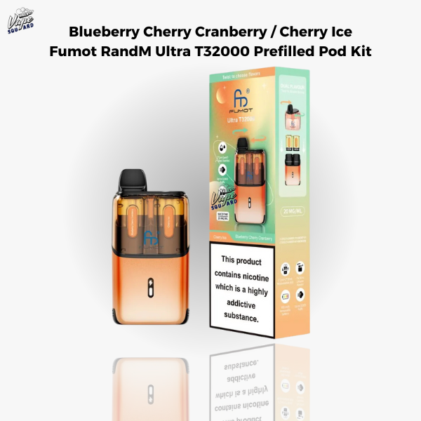 Blueberry Cherry Cranberry / Cherry Ice Fumot RandM Ultra T32000 Prefilled Pod Kit