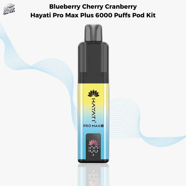 Blueberry Cherry Cranberry Hayati Pro Max Plus 6000 Prefilled Pod Kit