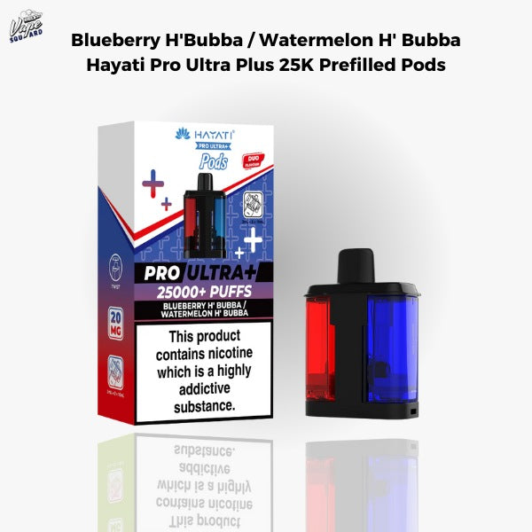 Blueberry H'Bubba / Watermelon H' Bubba Hayati Pro Ultra Plus 25K Prefilled Pods