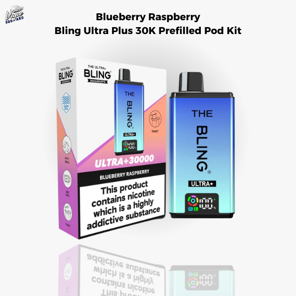 Blueberry Raspberry Bling Ultra Plus 30K Prefilled Pod Kit