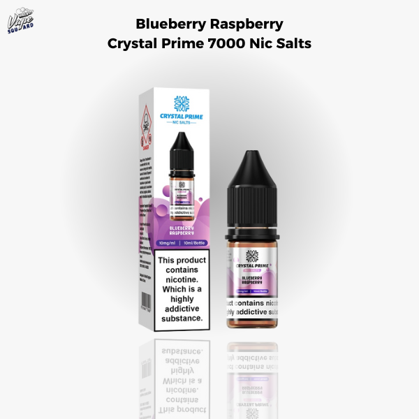 Blueberry Raspberry Crystal Prime 7000 Nic Salts (Box of 10)