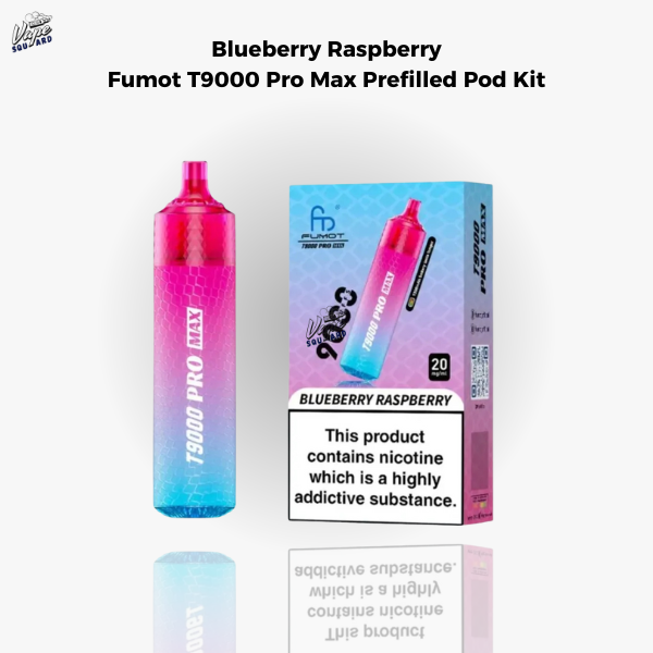 Blueberry Raspberry Fumot T9000 Pro Max Prefilled Pod Kit