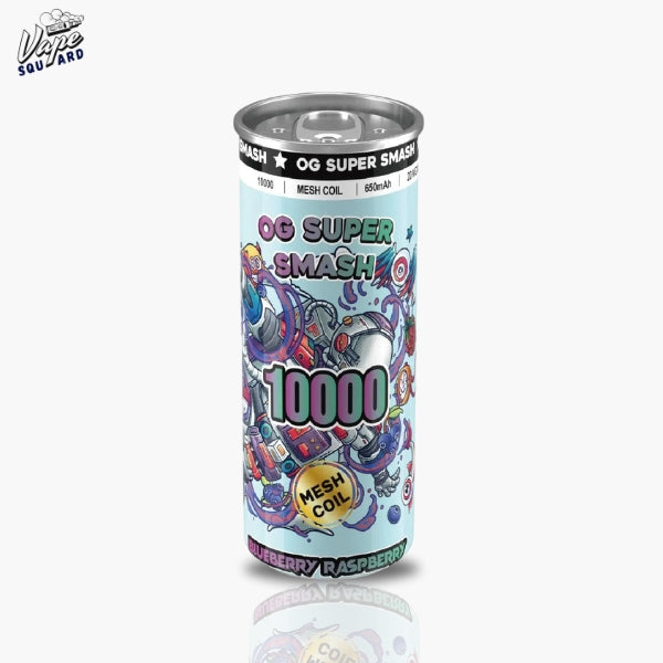 Blueberry Raspberry OG Super Smash 10000 Puffs Prefilled Vape