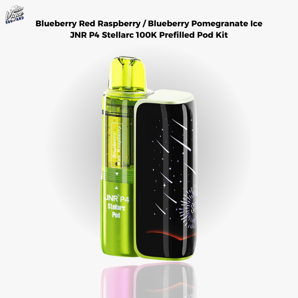 Blueberry Red Raspberry JNR P4 Stellarc 100K Prefilled Pod Kit