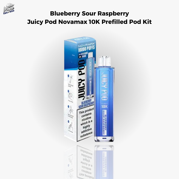 Blueberry Sour Raspberry Juicy Pod Novamax 10K Prefilled Pod Kit