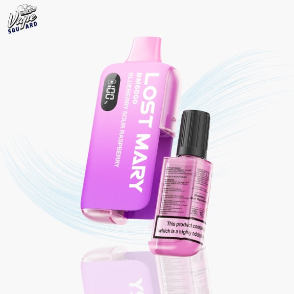 Blueberry Sour Raspberry Lost Mary BM6000 Prefilled Vape Kit