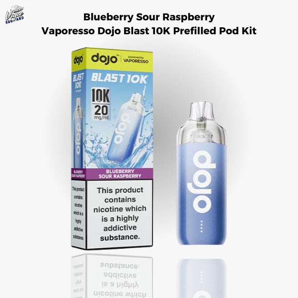 Blueberry Sour Raspberry Vaporesso Dojo Blast 10K Prefilled Pod Kit