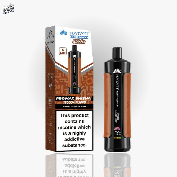Bru Ice Lemon Mint Hayati Pro Max Shisha 15000 Vape