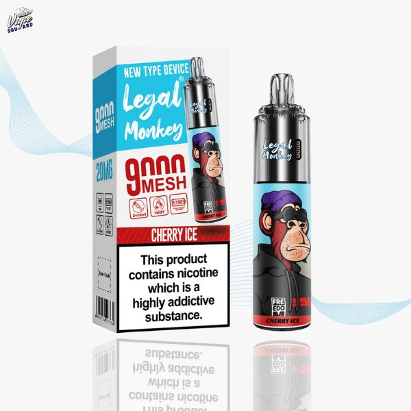 Cherry Ice Legal Monkey 9000 Prefilled Pod Kit