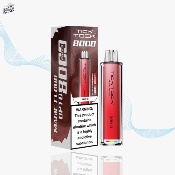 Cherry Ice Tick Tock Magic 8000 Prefilled Vape