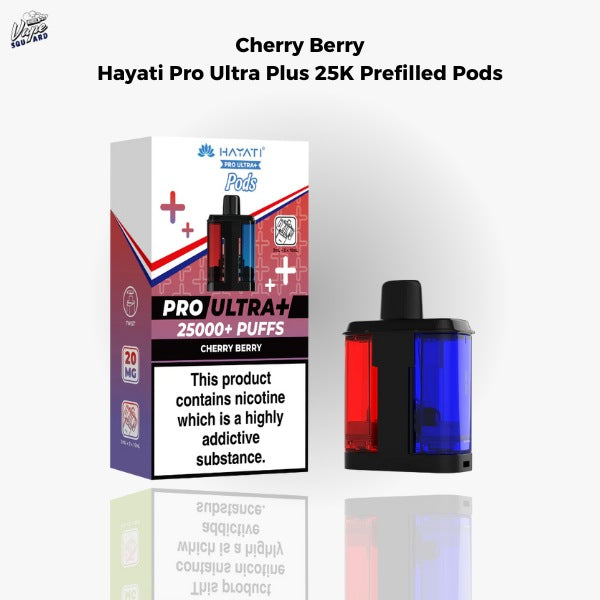 Cherry Berry Hayati Pro Ultra Plus 25K Prefilled Pods