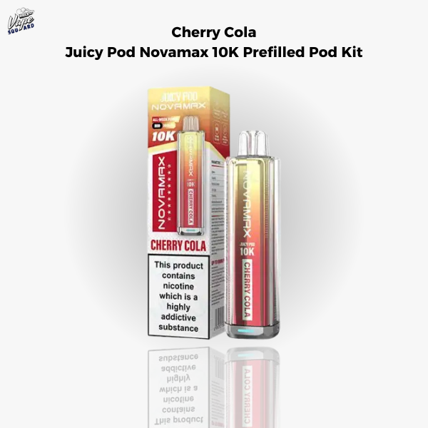 Cherry Cola Juicy Pod Novamax 10K Prefilled Pod Kit