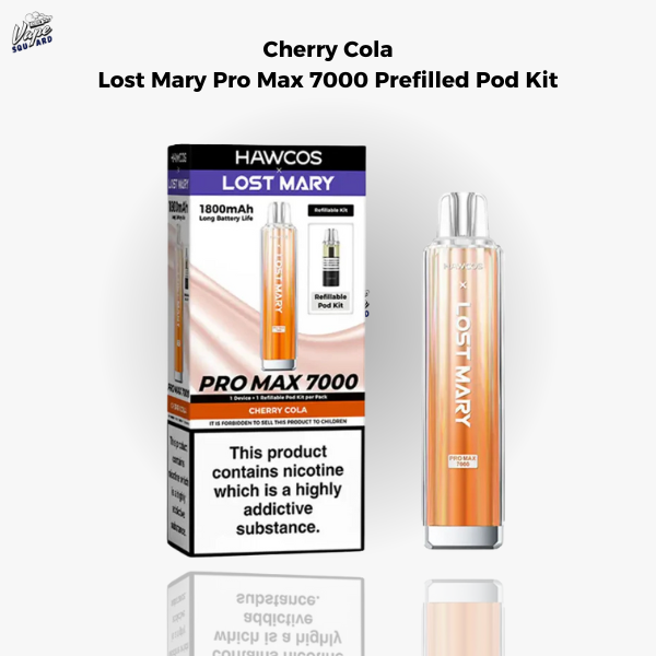 lost mary cherry cola vape Pro Max 7000 Prefilled Pod Kit Select Flavor ::Cool Mint Unsweetened lost angel vape Blue