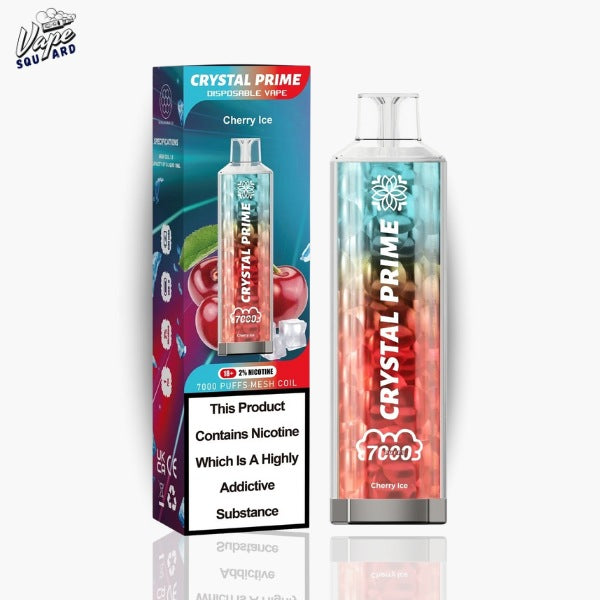 Cherry Ice Crystal Prime 7000 Prefilled Vape Cherry Ice Crystal Prime 7000 Prefilled Vape