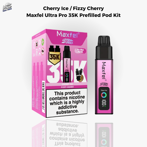 Cherry Ice / Fizzy Cherry Maxfel Ultra Pro 35K Prefilled Pod Kit