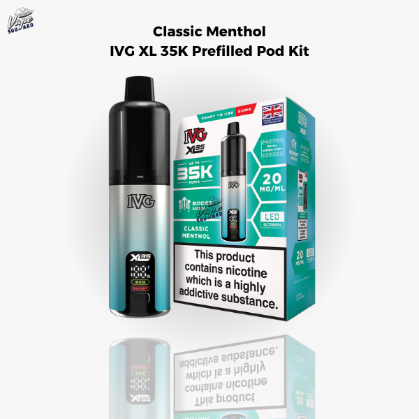 Classic Menthol IVG XL 35K Prefilled Pod Kit