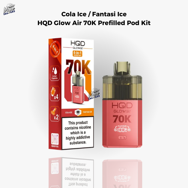 Cola Ice / Fantasi Ice HQD Glow Air 70K Prefilled Pod Kit