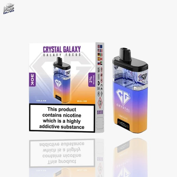 Cola Ice and Bull Ice Crystal Galaxy Focus 30K Prefilled Vape Kit