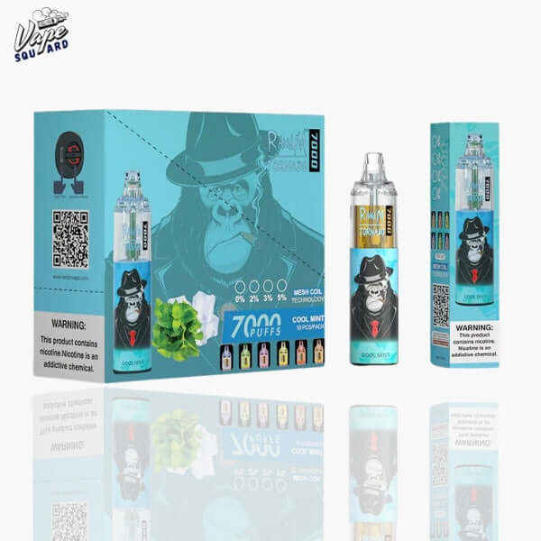 Cool Mint RandM Tornado 7000 Puffs Prefilled Vape