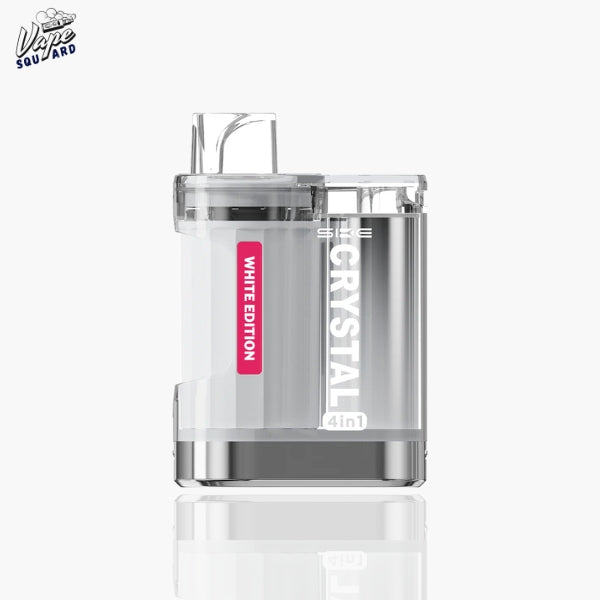 White Edition SKE Crystal 4in1 Prefilled Pod Vape Kit 2400 Puffs