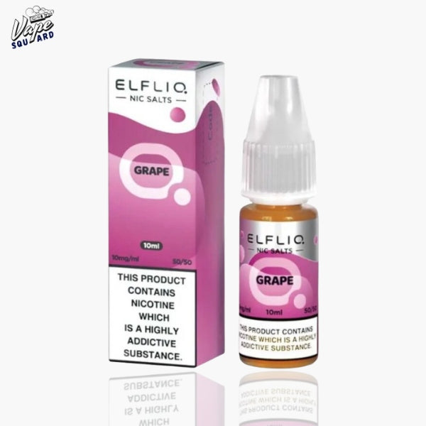 Grape ELF BAR ELFLIQ Nic Salt (Pack of 10)