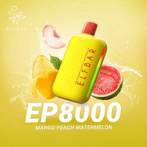 Elf Bar EP8000 Mango Peach Watermelon Prefilled Vape